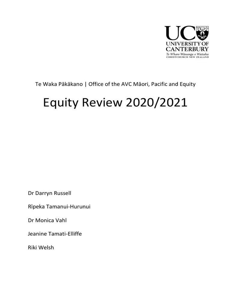 Equity Review Report | PDF