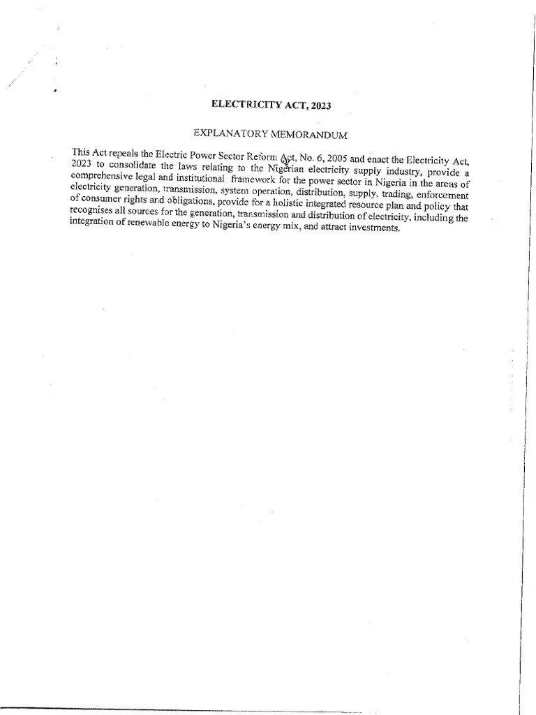 Electricity Act 2023 | PDF