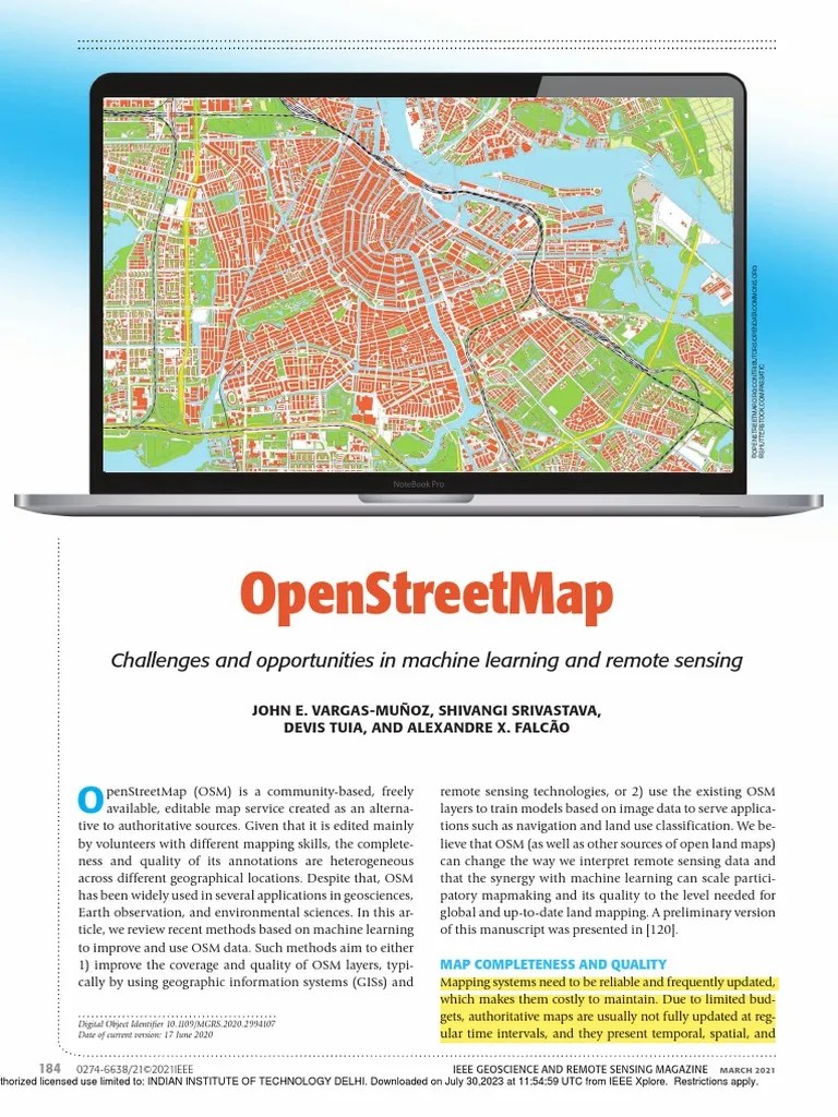 OpenStreetMap Challenges And Opportunities In Machine Learning And ...