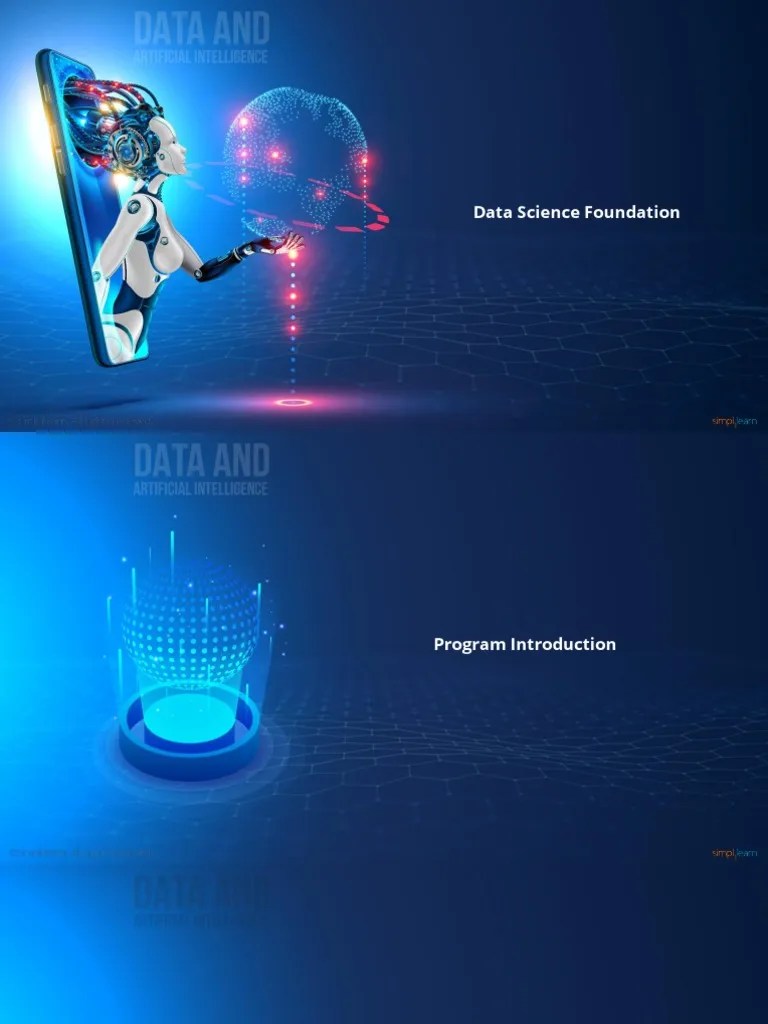Lesson - 1 Course Introduction Data Science Foundation | PDF | Data ...