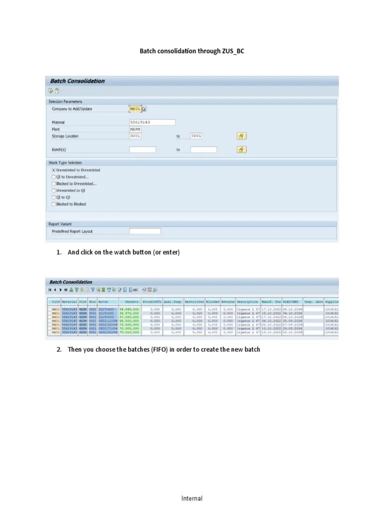 Batch Creation | PDF