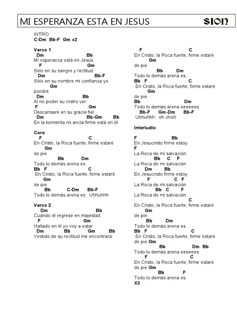 Mi Esperanza Esta En Jesús. | PDF