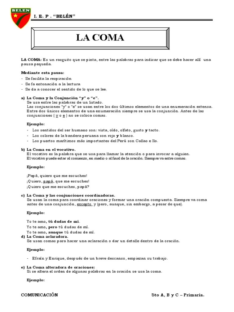 Reglas Del Uso De La Coma Descargar Gratis Pdf Coma Sintaxis - Nature Wallpaper Collection - High Resolution Quality