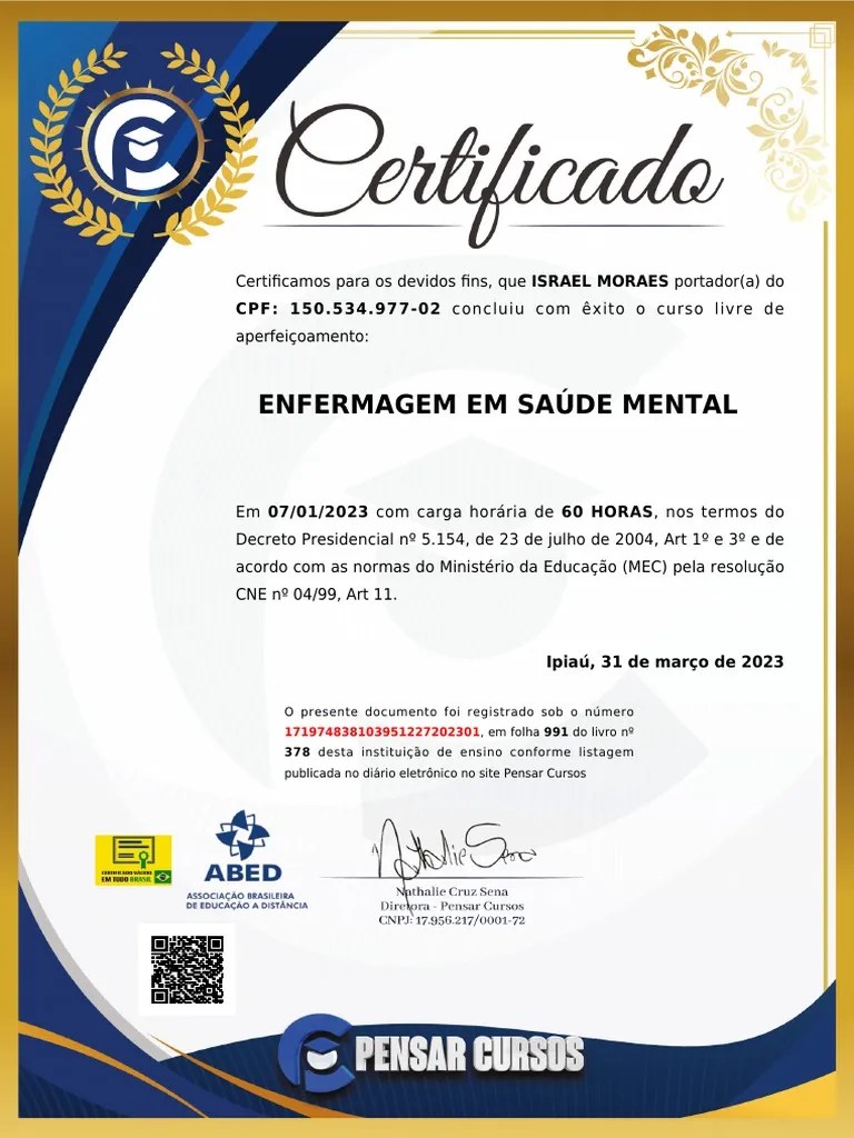 Enfermagem Em Saude Mental | PDF
