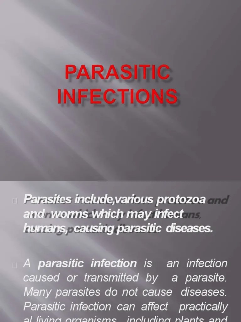 Parasitic Infections | PDF | Malaria | Parasitism