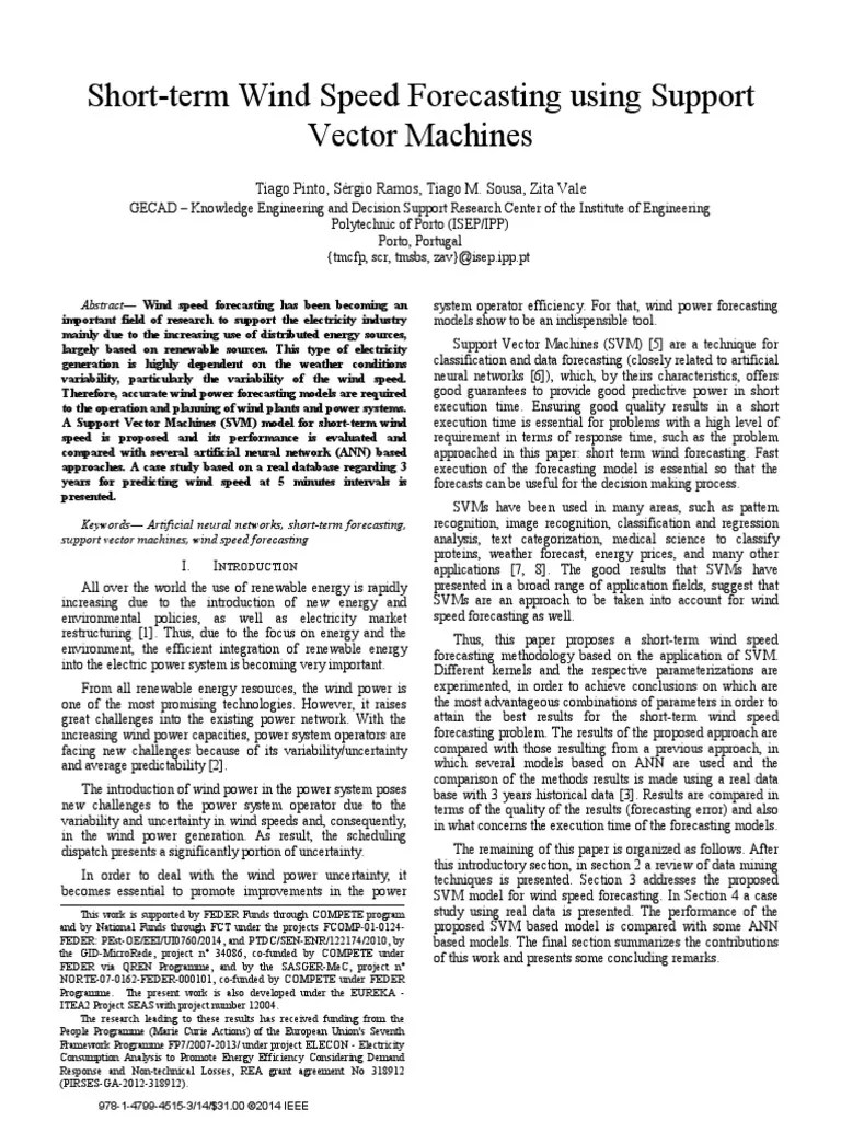 Wind Forecasting | PDF