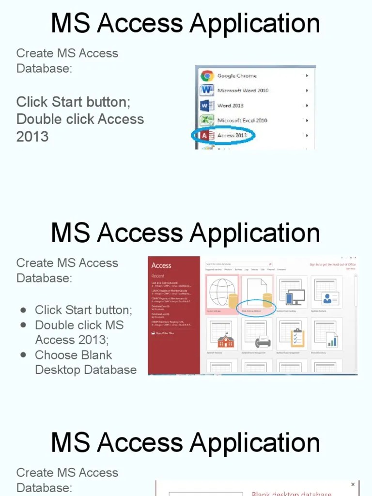 MS Access Application | PDF