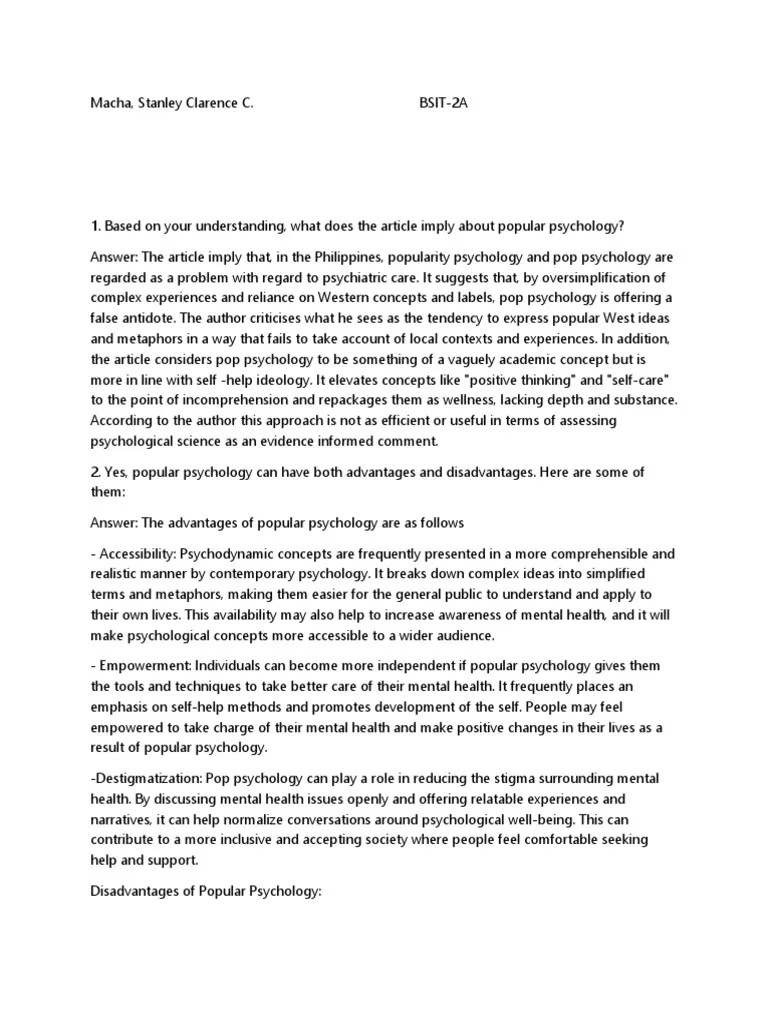 06 Worksheet 1 | PDF | Psychology | Popular Psychology