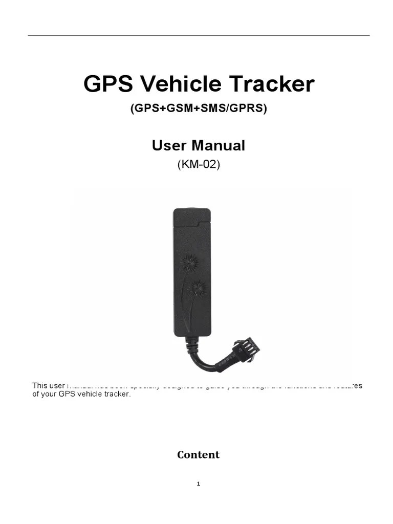GT02 New User Manual | PDF