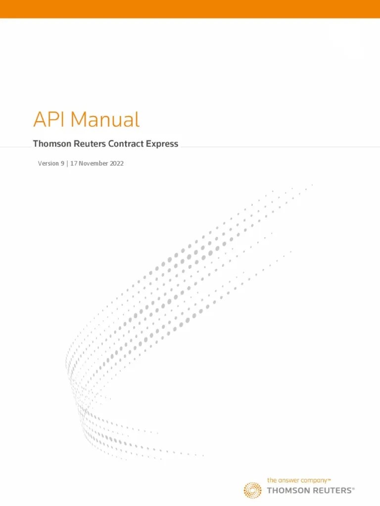 Contract Express V9 - API Manual | PDF | Computing | Information Technology