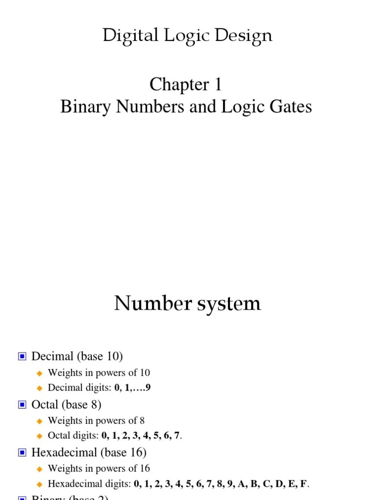 1 Digital Systems And Binary Numbers | PDF | Binary Coded Decimal ...