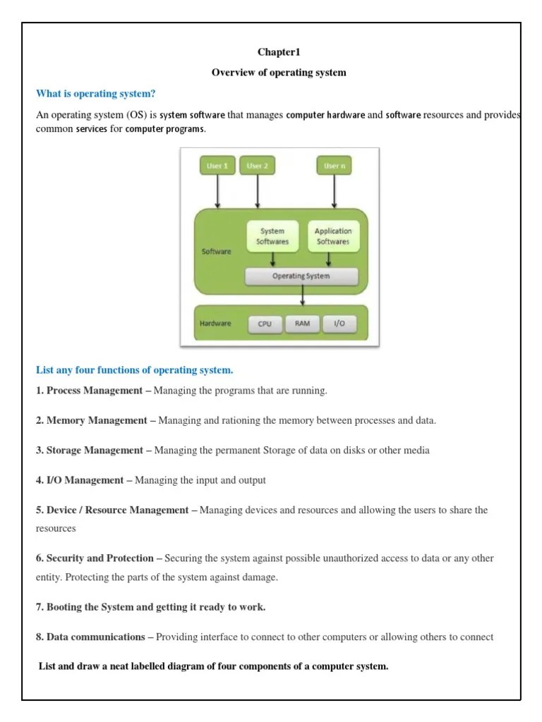 OSY - Chapter1 | PDF | Operating System | Android (Operating System)