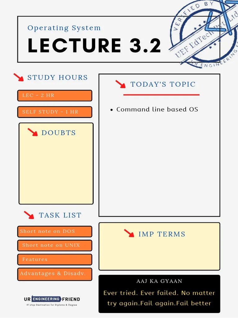 Osy Lecture 3.2 Notes - Msbte Next Icon | PDF | Command Line Interface ...