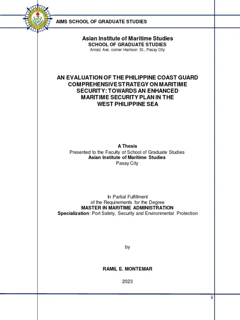 Asian Institute Of Maritime Studies | PDF | Governance | Coast Guard