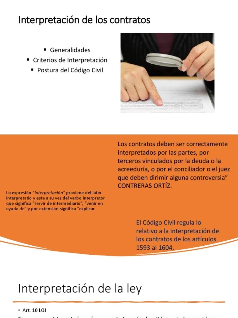 7.interpretación De Los Contratos | PDF