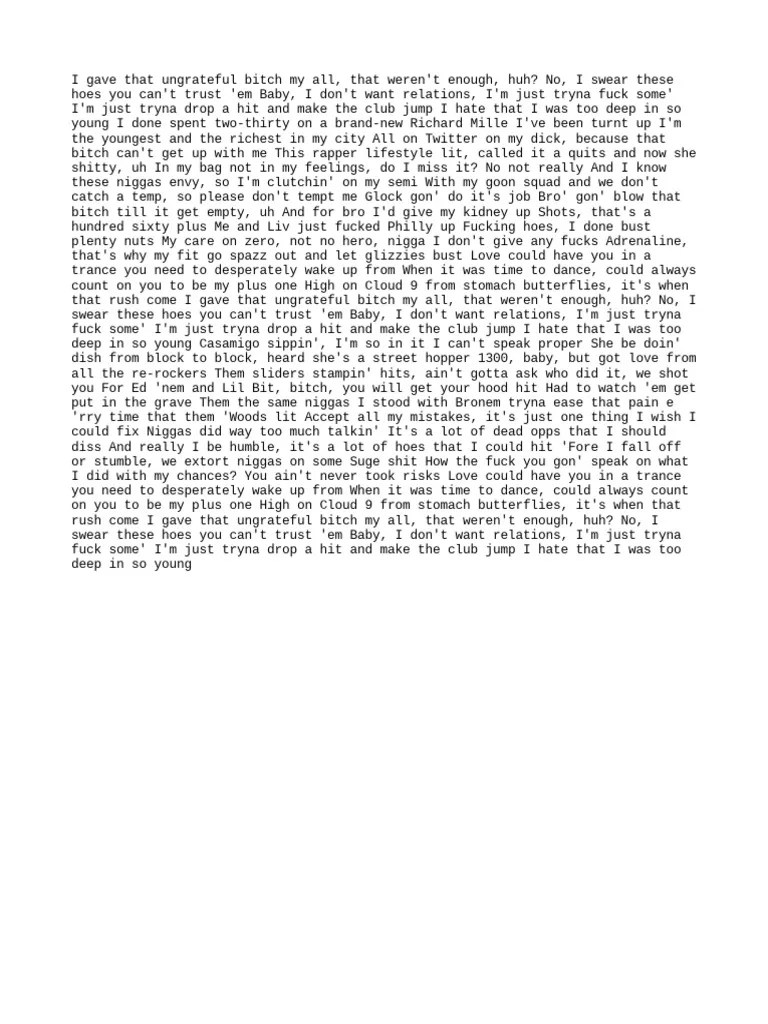 Polo G My All (Official Audio) | Download Free PDF | Hip Hop