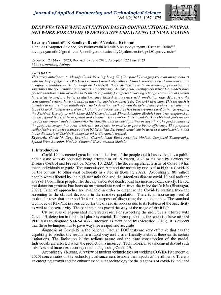 Deep Feature Wise Attention Based Convolutional Ne | PDF | Deep ...