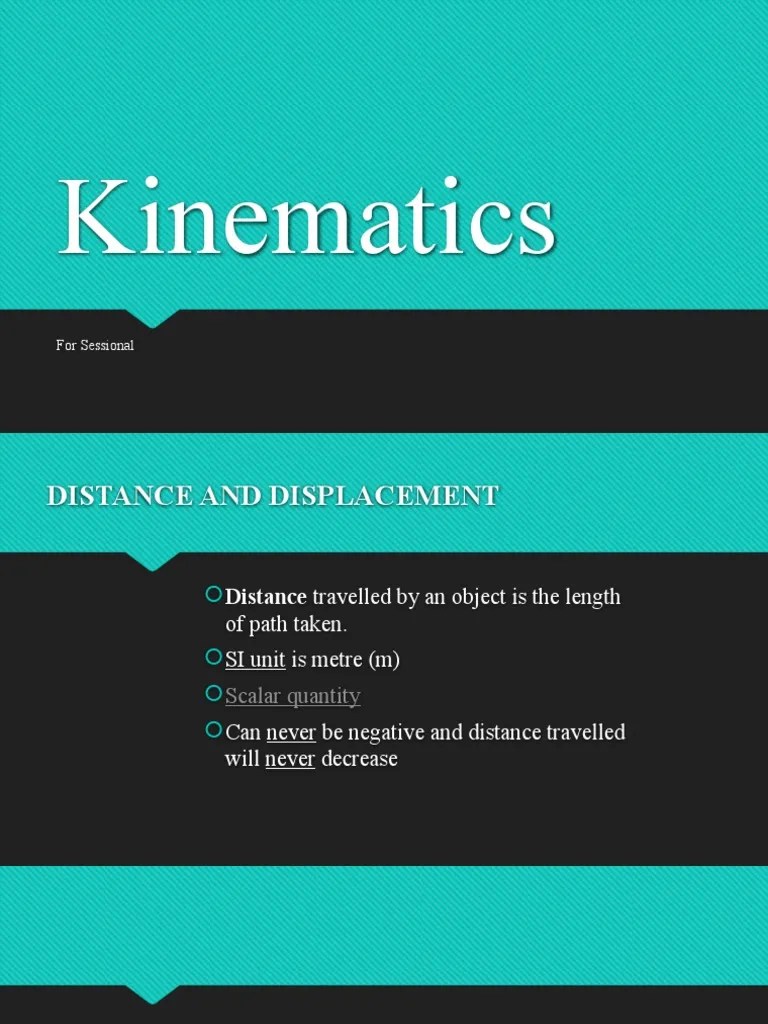 Kinematics | PDF | Speed | Velocity