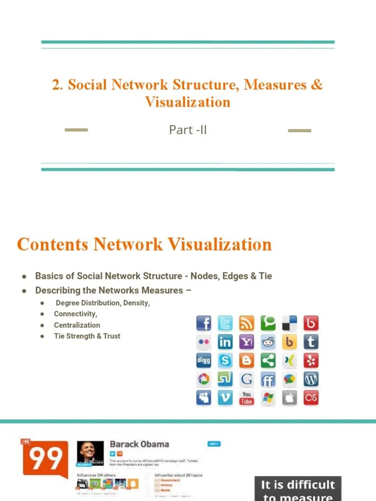 M2-Social Network Structure, Measures & Visualization-Part II | PDF ...