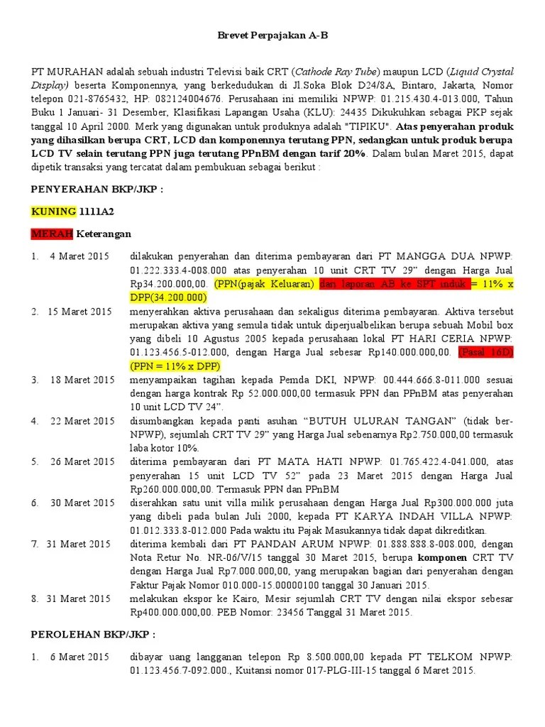 Soal PPN | PDF | Bisnis