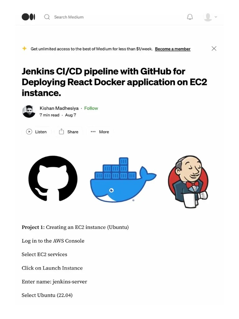 Jenkins Ci CD Pipeline With Github For Deploying React Docker ...
