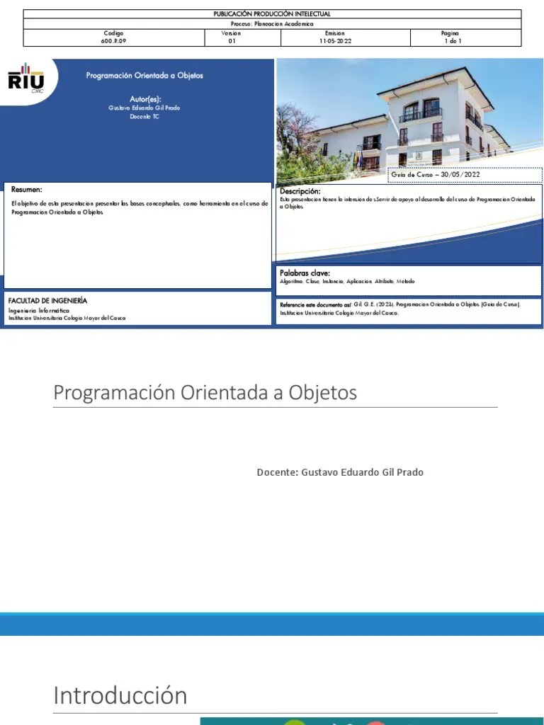 Conceptos POO | PDF | Programación | Constructor (Programación ...