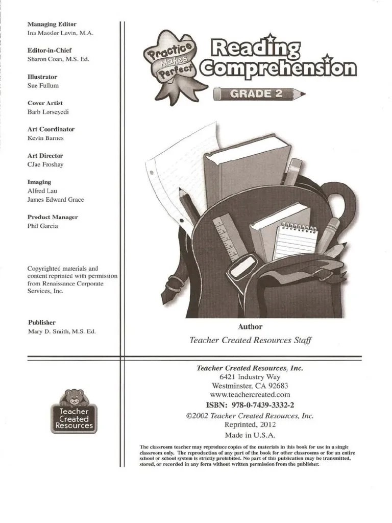 Reading Comprehension - Grade 2 | PDF