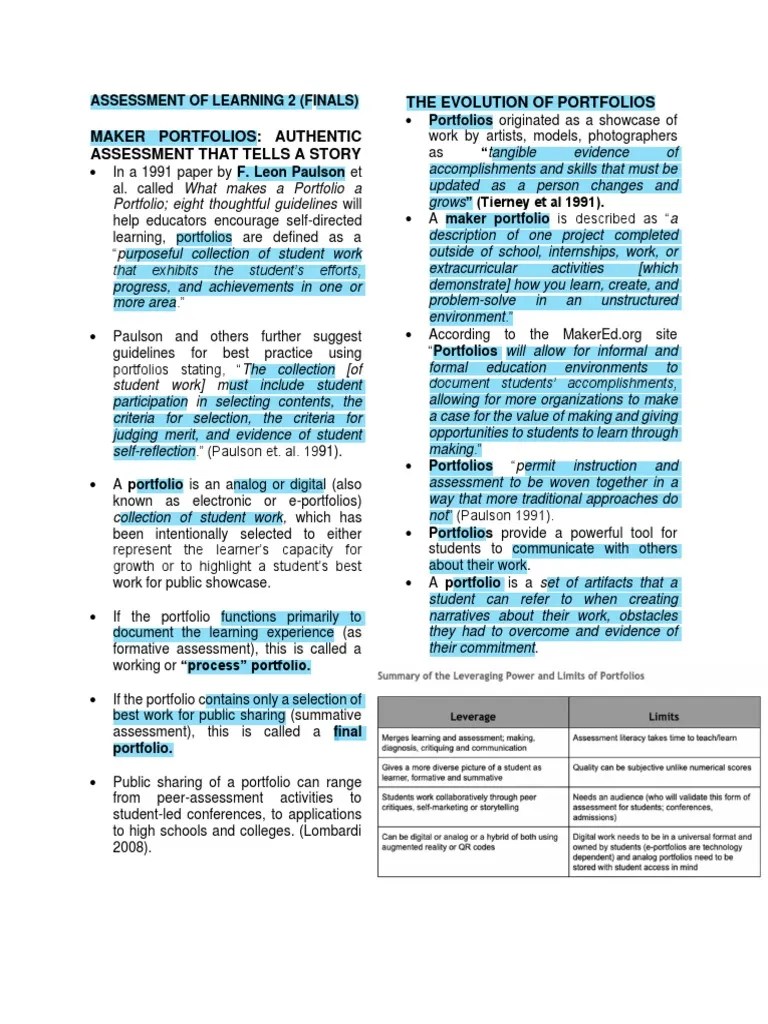 Assessment Of Learning 2 Finals Reviewer | Download Free PDF ...