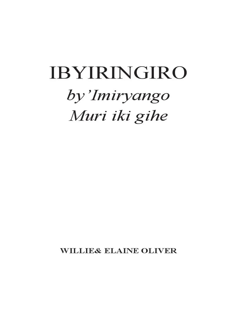Booklet Ibyiringiro Fin | PDF | Hindu Gods | Hindu Mythology