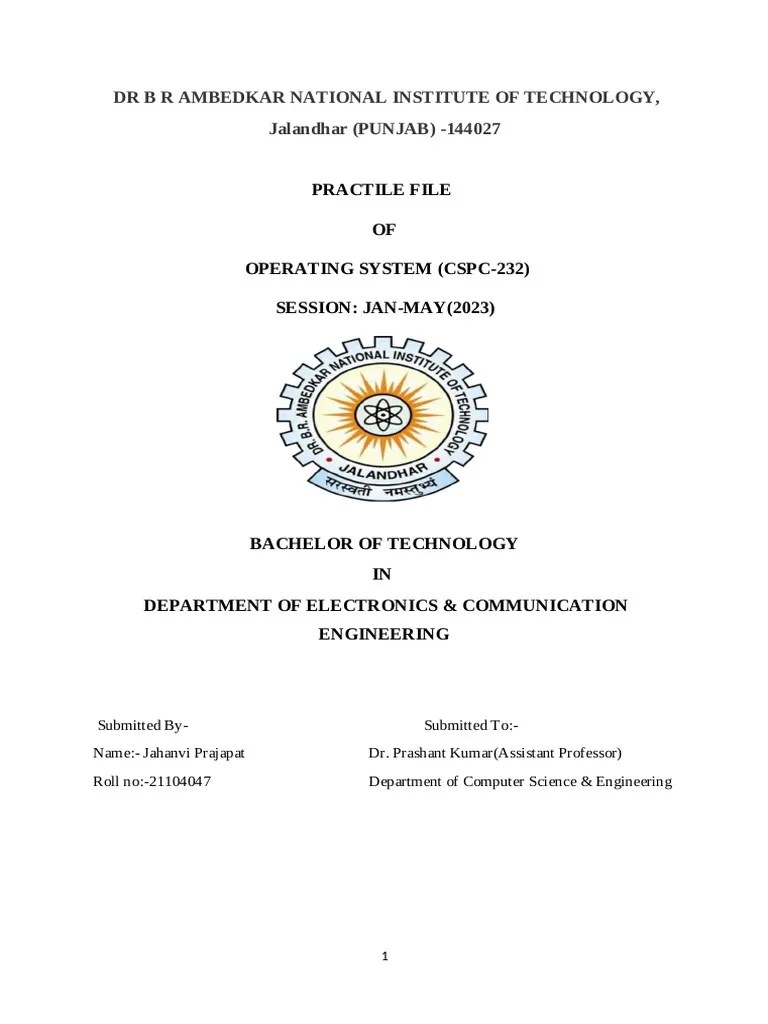 Operating System Assignment (1) New-1 | PDF | Operating System | Kernel ...