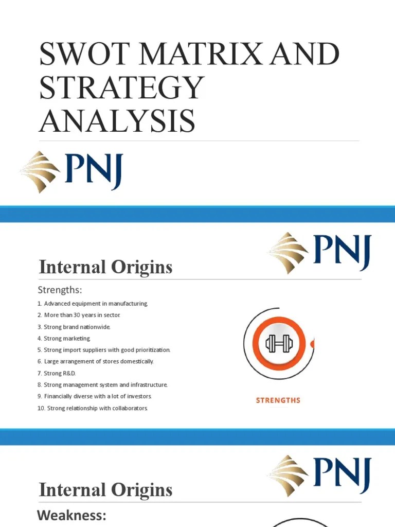 SWOT Matrix And Strategy Anaylsis | PDF