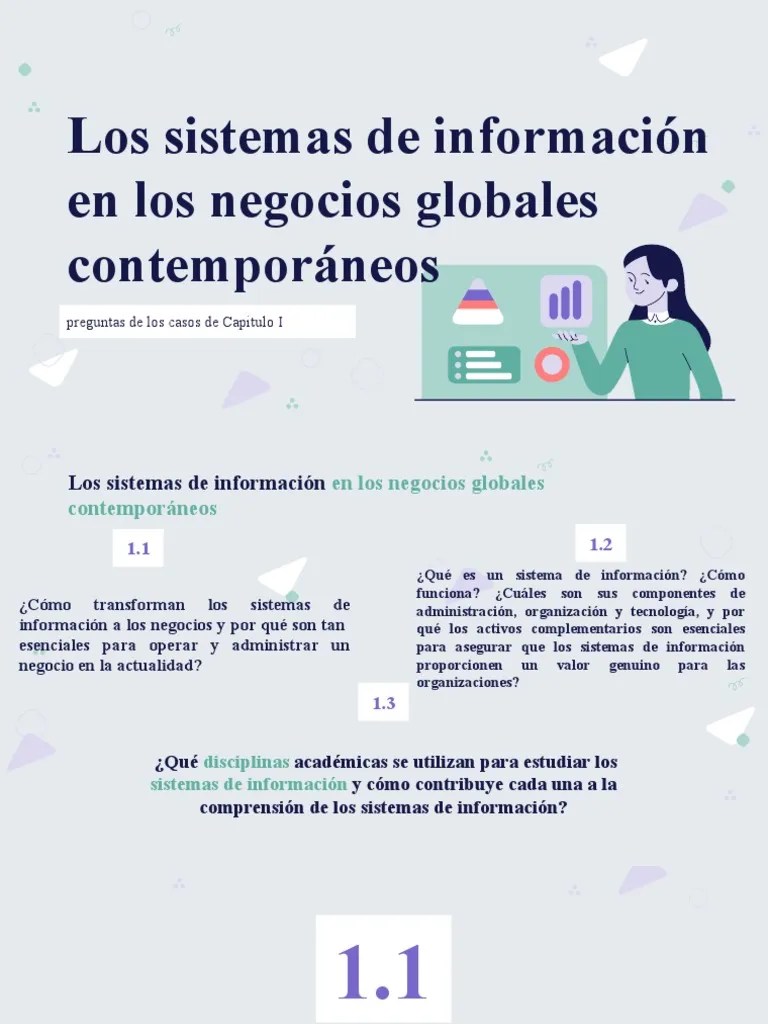 Sistemas De Información En Los Negocios Globales Contemporáneos | PDF ...