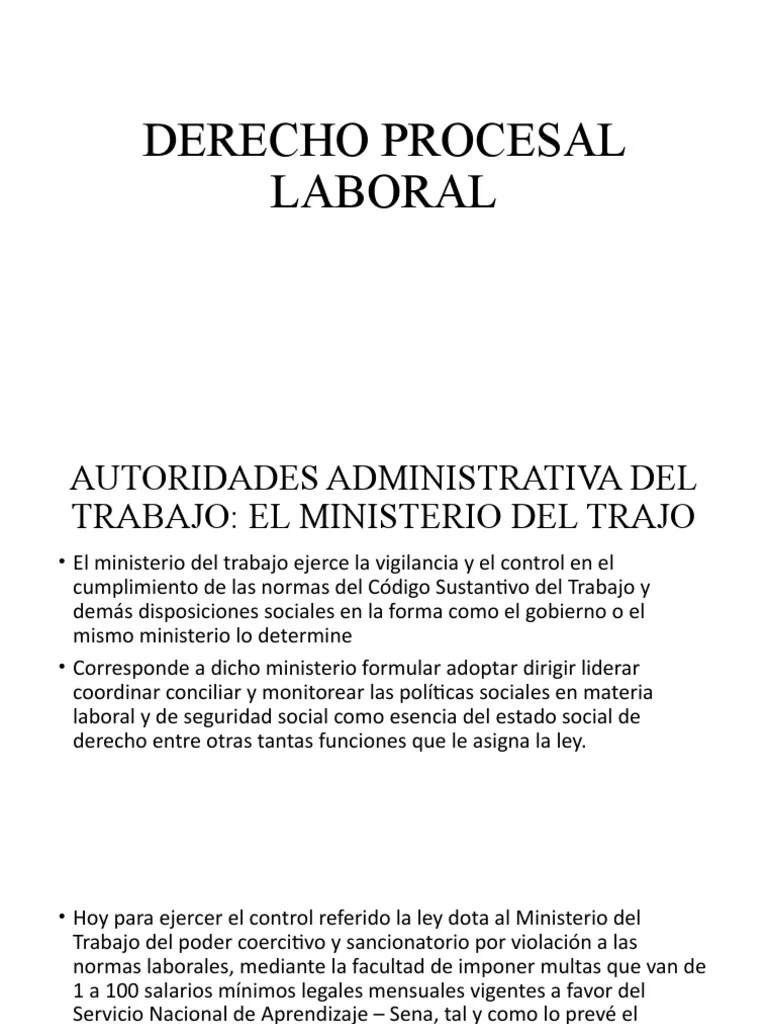 Derecho Procesal Laboral - Clase 1 | PDF | Derecho Laboral | Debido Al ...