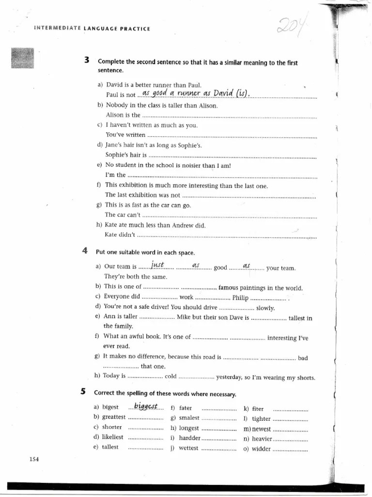 Integrated Grammar Unit 1 Level 4 | PDF