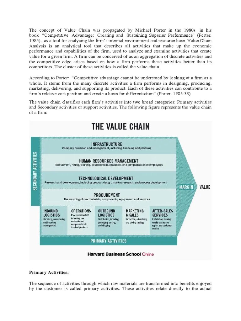 Value Chain | PDF | Logistics | Value Chain