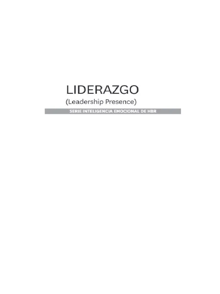 Inteligencia Emocional - Liderazgo | PDF