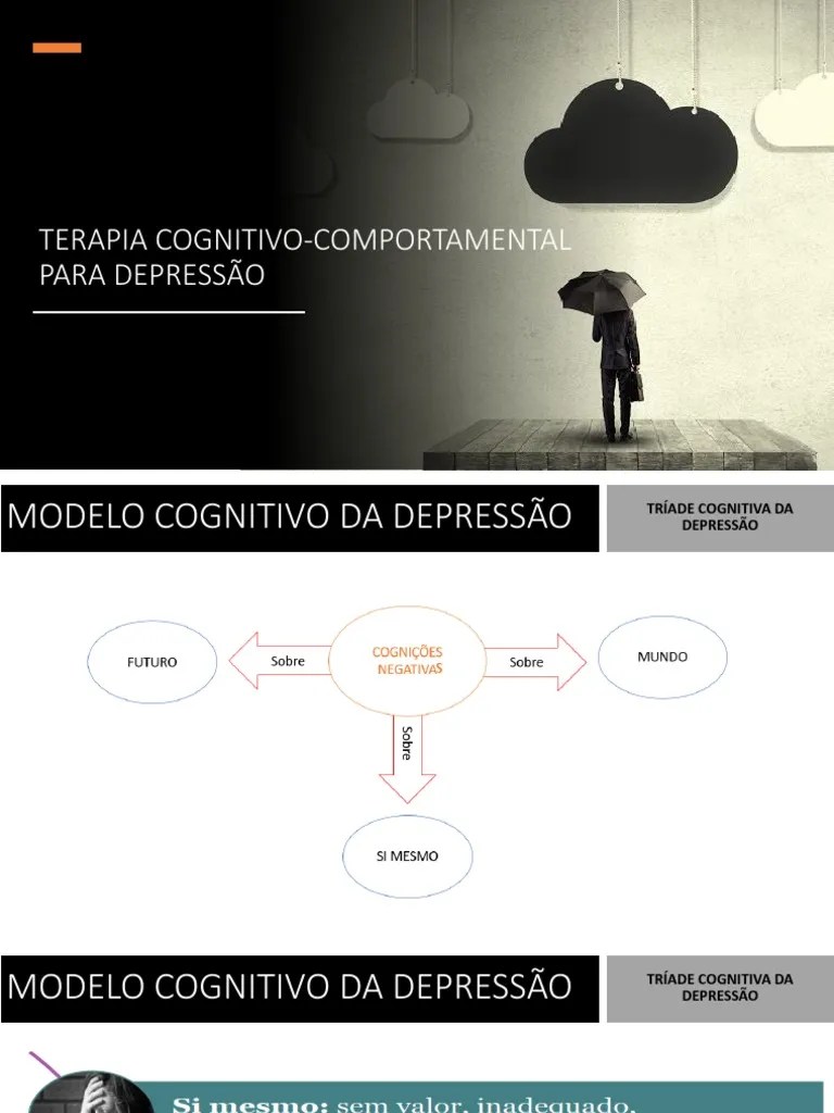 Aula 7 - Terapia Cognitivo-Comportamental Para Depressão | PDF | Psicoterapia | Pensamento