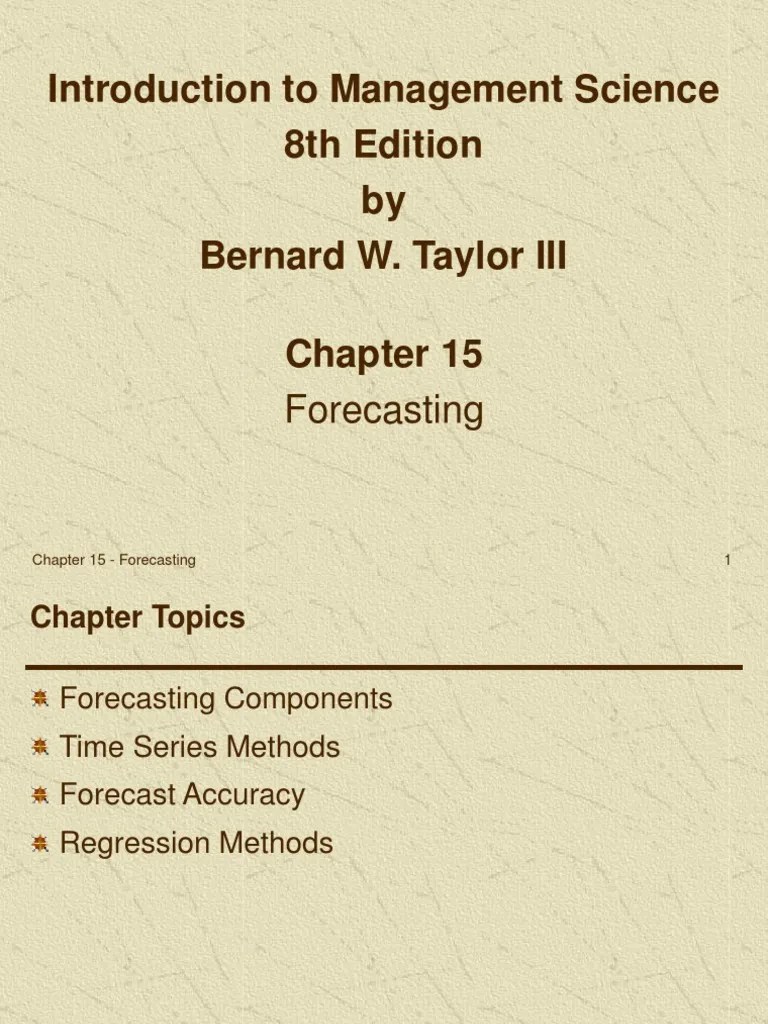 Forecasting 1 | Download Free PDF | Forecasting | Moving Average