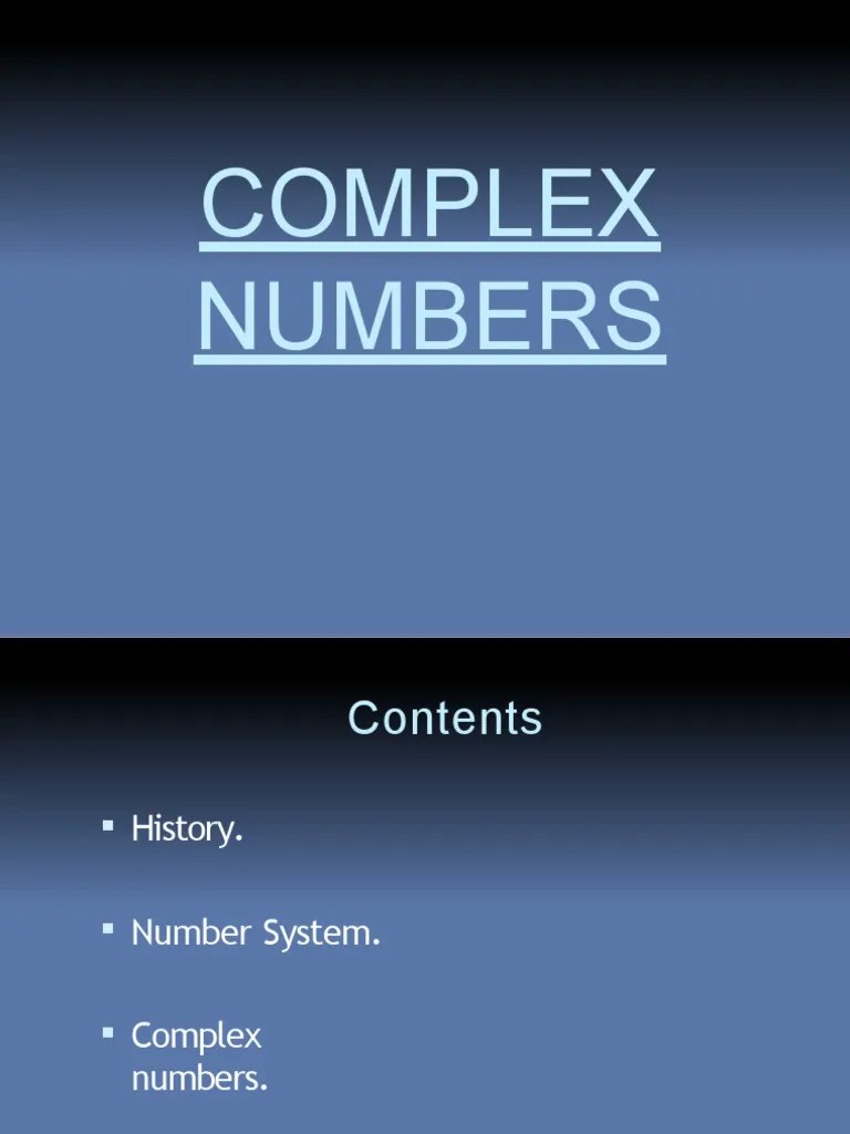 Complex Number | PDF | Complex Number | Numbers