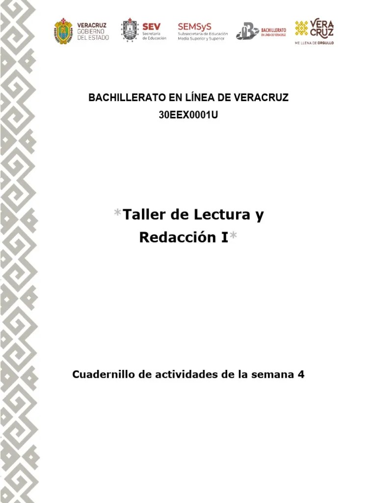 Taller De Lectura Y Redacción S4 | PDF