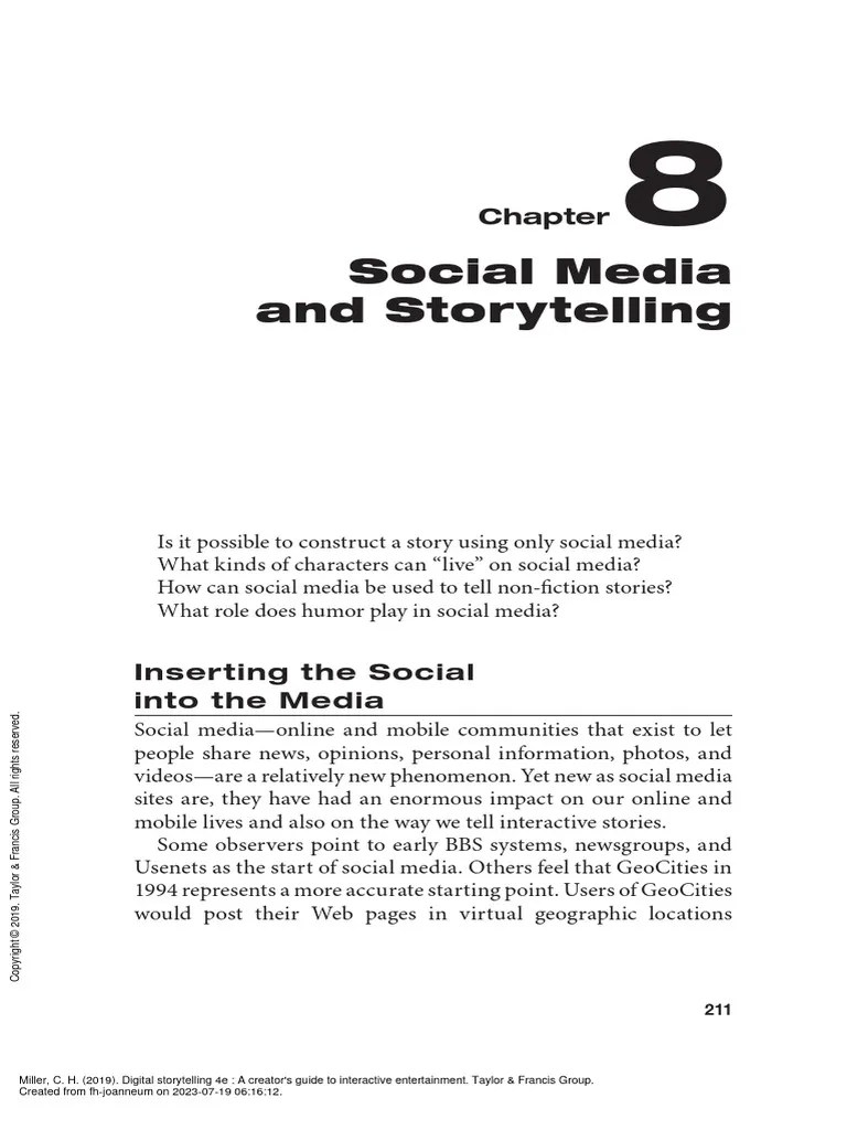 Digital Storytelling 4e A Creator's Guide To Inter... - (Part 2 Creating Story-Rich Projects ...
