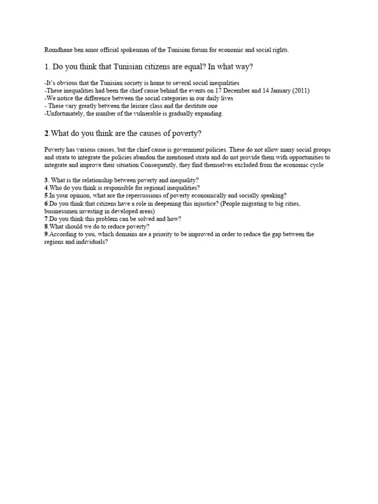 Cambridge IGCSE G.P Interview Translation | PDF