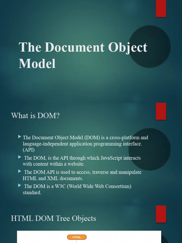 The Document Object Model Chapter 5 | PDF | Document Object Model | Html