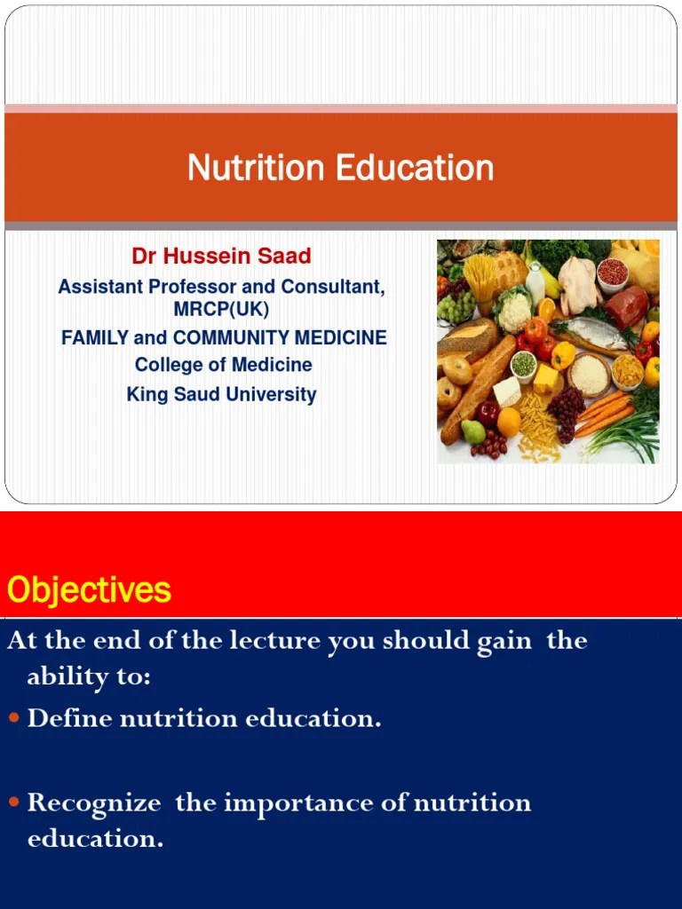 1-Nutrition Education | PDF | Foods | Diet (Nutrition)