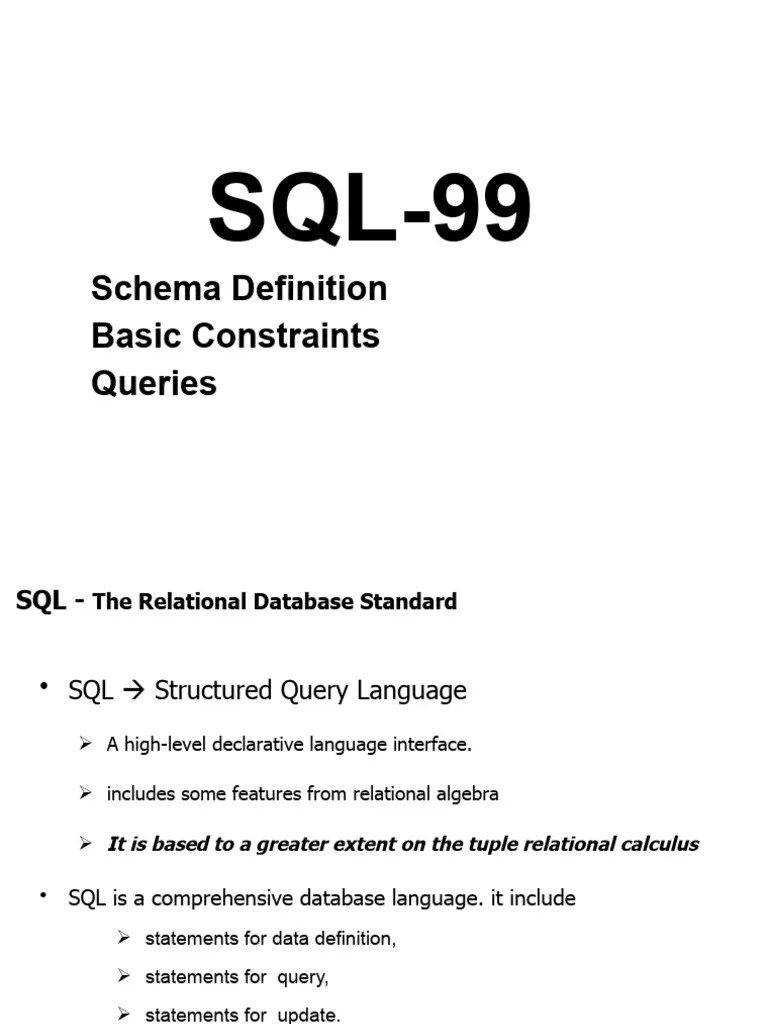Structured Query Lang. | PDF | Relational Database | Relational Model