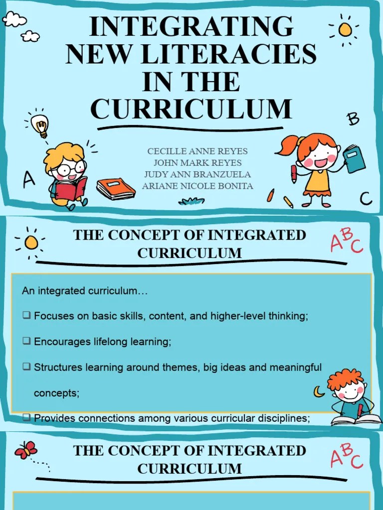 Integrating New Literacies In The Curriculum | PDF ...