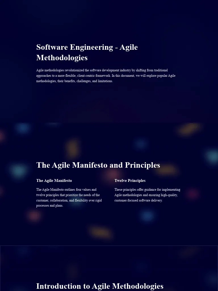 Software Engineering Agile Methodologies | Download Free PDF | Agile ...