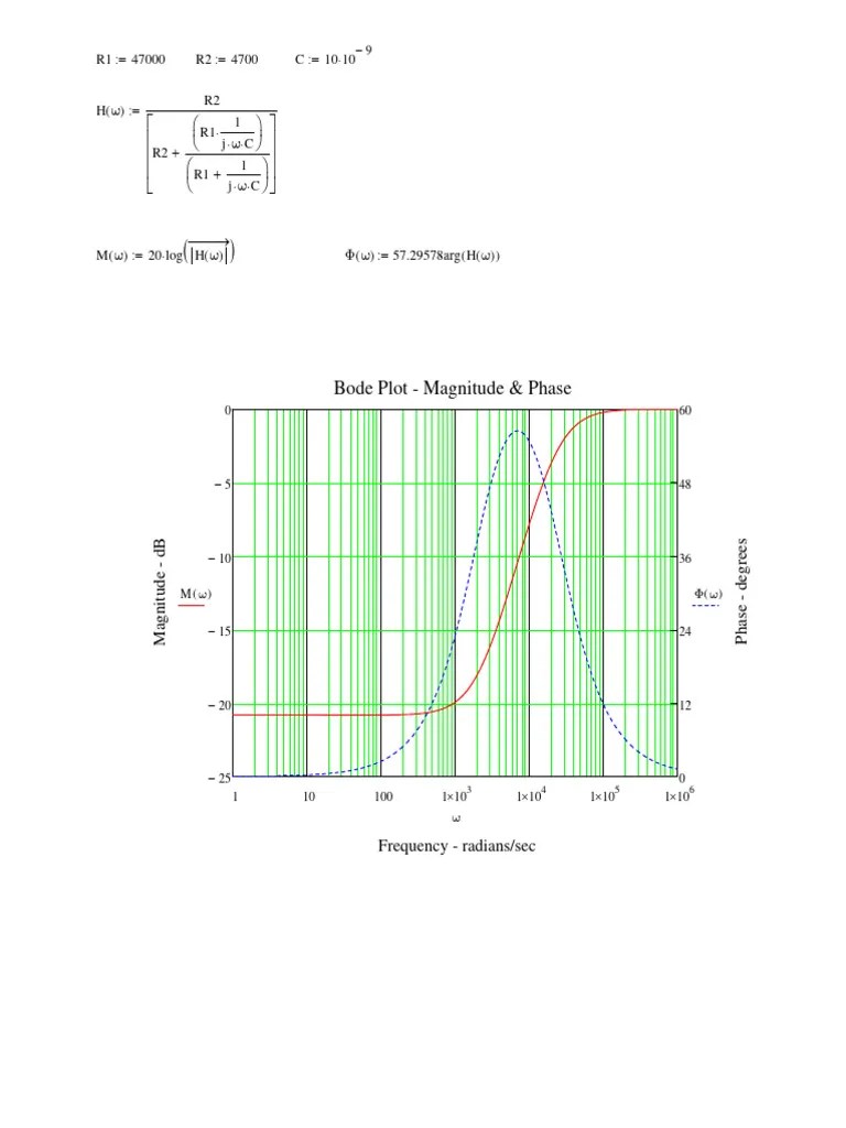 RC Circuit Transfer Function | PDF