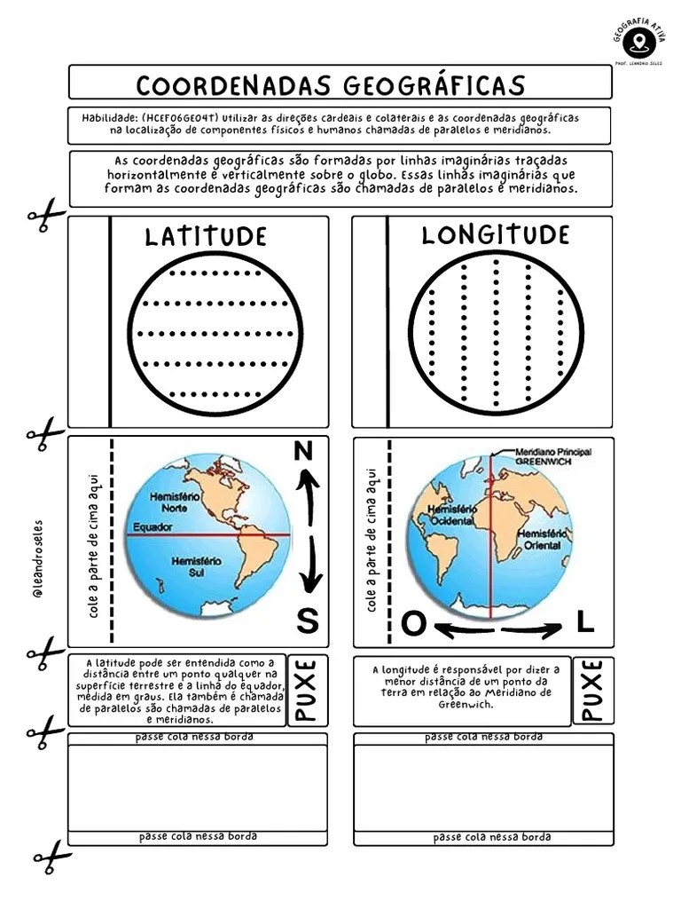 01 - Coordenadas Geográficas | PDF | Cartografia | Física Aplicada E ...