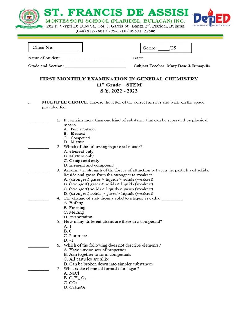 11 - Earth Science | PDF | Mixture | Chemical Substances